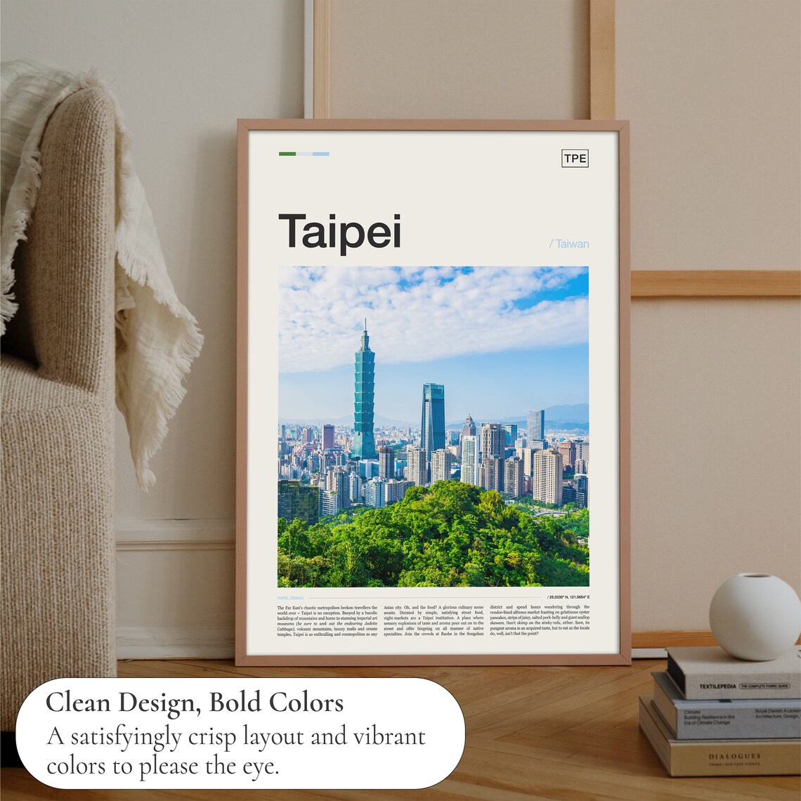 Taipei Travel Poster, Taiwan Place Print - Image 3