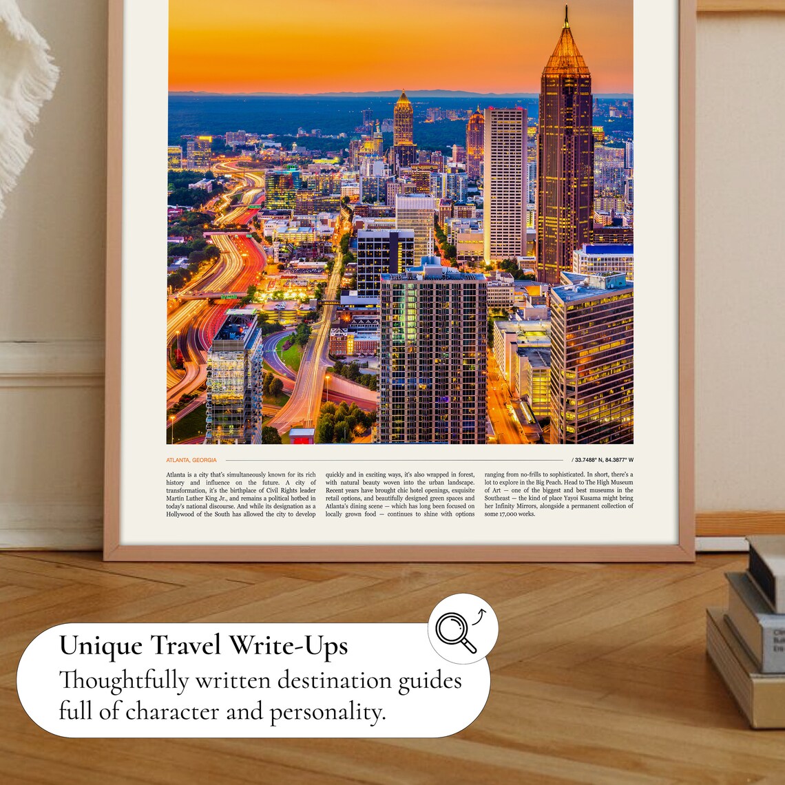 Atlanta Skyline Travel Poster, Georgia Wall Art - Image 2