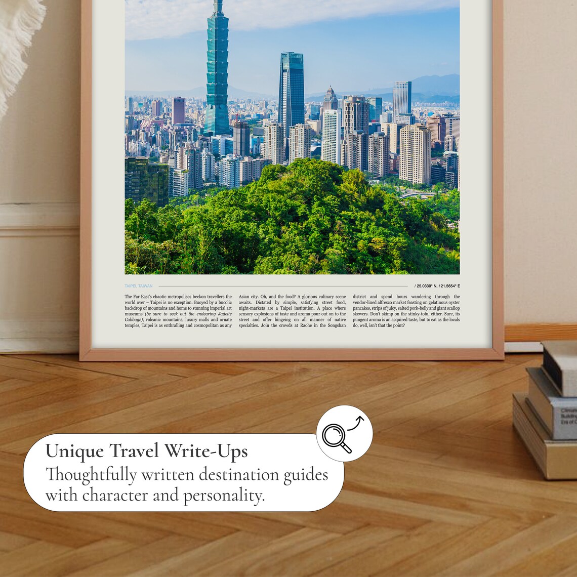 Taipei Travel Poster, Taiwan Place Print - Image 2