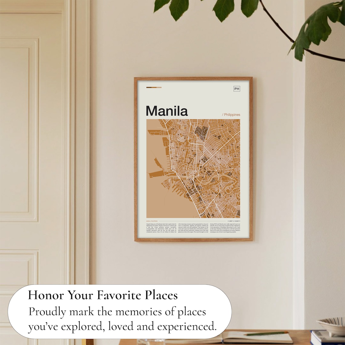 Manila Philippines Street Map Vintage Brown Sepia City Poster - Image 5