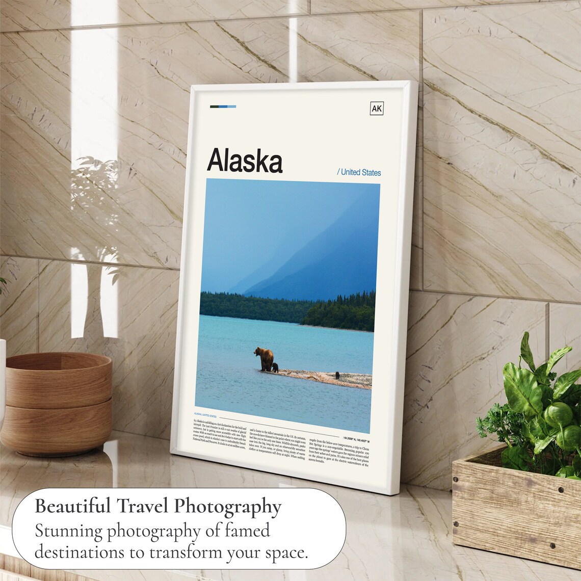 Alaska Travel Photography Poster Print - Image 4