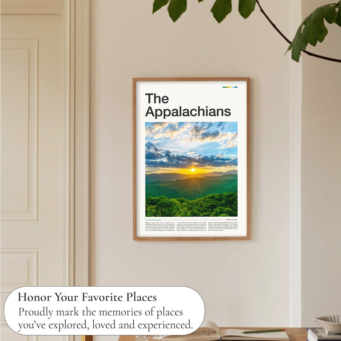 Appalachian Mountains Travel Poster, Mountain Print - Image 5