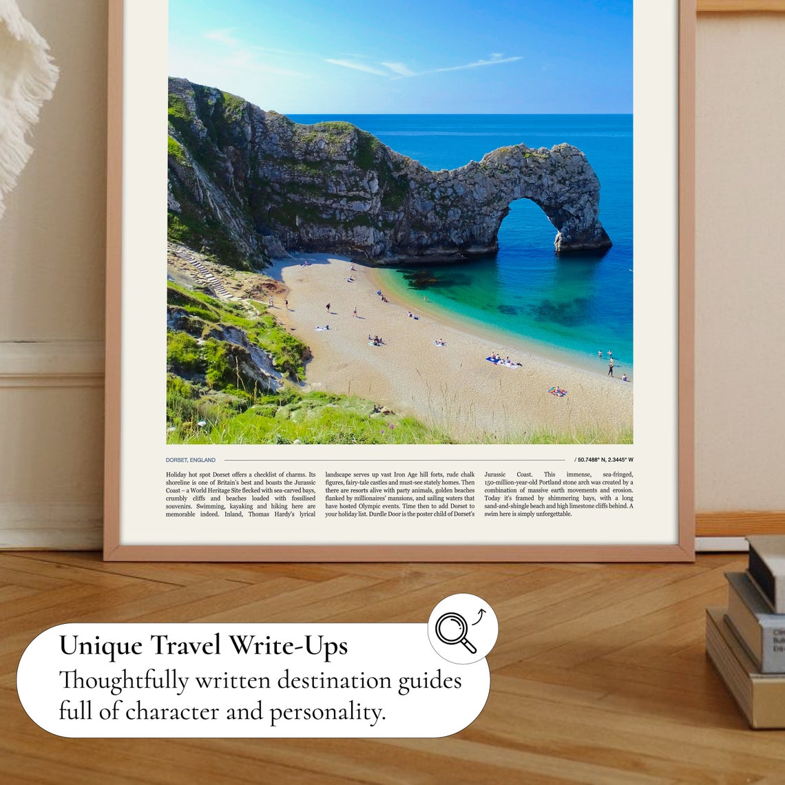 Dorset England Durdle Door Limestone Arch Beach Photo Travel Poster - Image 2