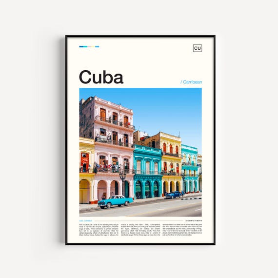 Print Poster Wall Art Artwork Photo Travel Havana