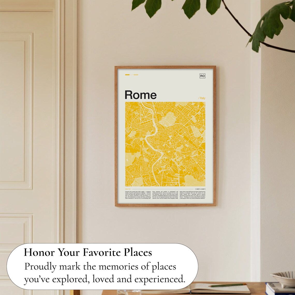 Rome Map Print, Italy Travel Poster - Image 5