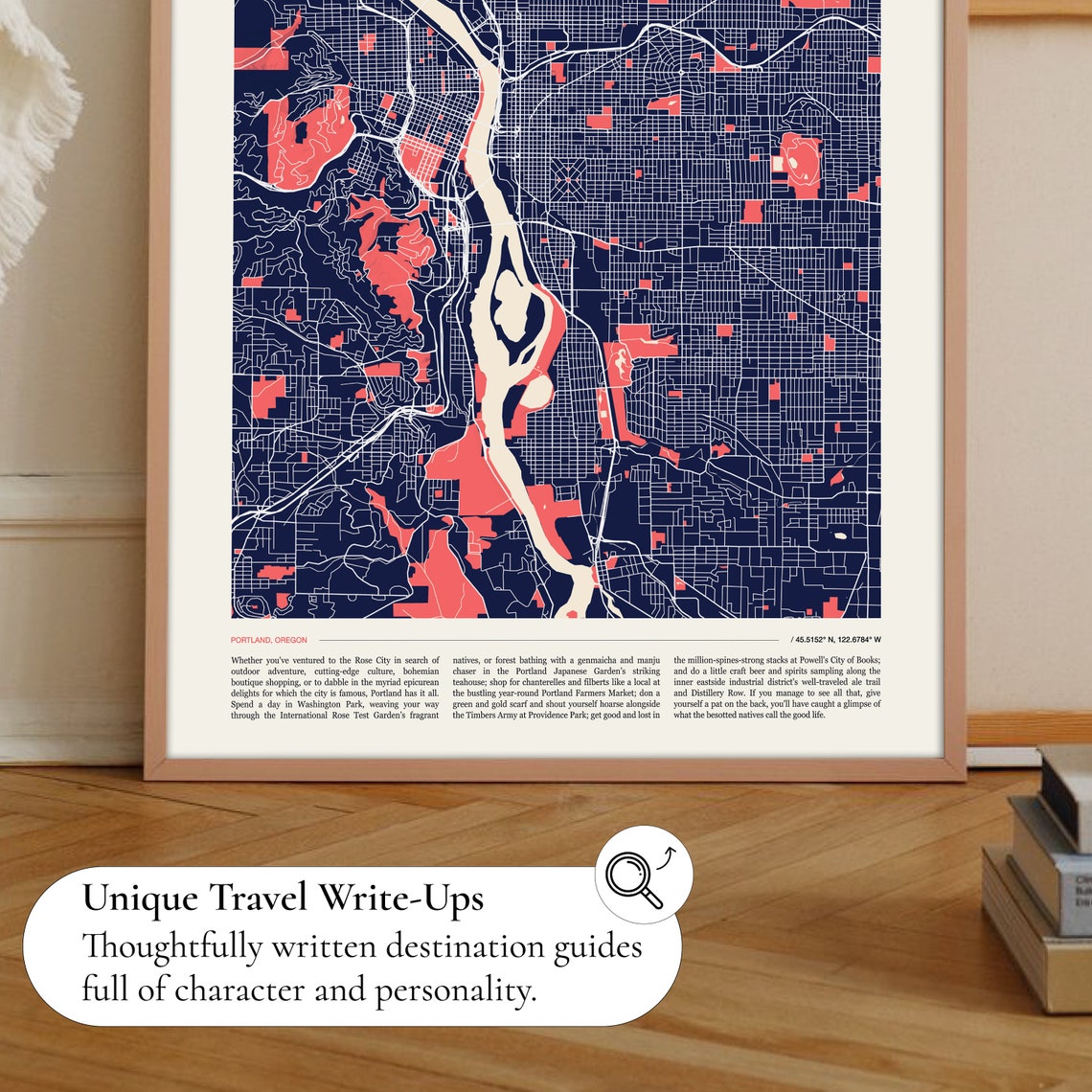 Portland Map Print Portland Poster Portland Map Portland Print Portland Wall Art Portland Art Print Map Poster Map Wall Art - Image 2