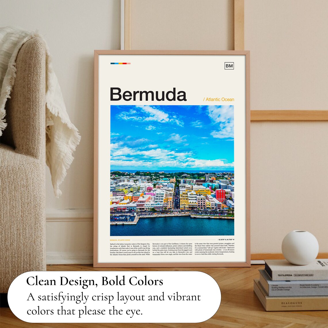 Bermuda Travel Poster, Place-Inspired Art Print - Image 3