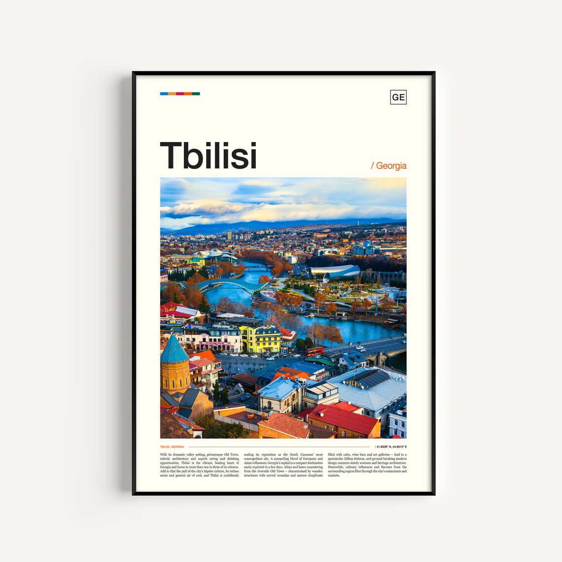 Tbilisi Georgia Travel Poster