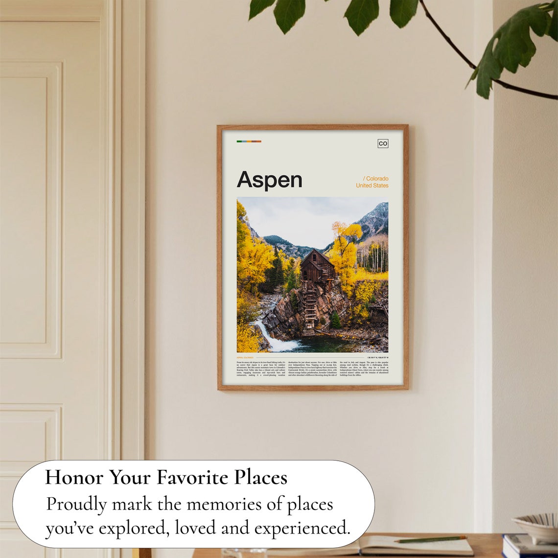Aspen Print Aspen Poster Aspen Wall Art Aspen Art Print Aspen Artwork Aspen Photo Colorado Print Colorado Poster Colorado Wall Art - Image 5