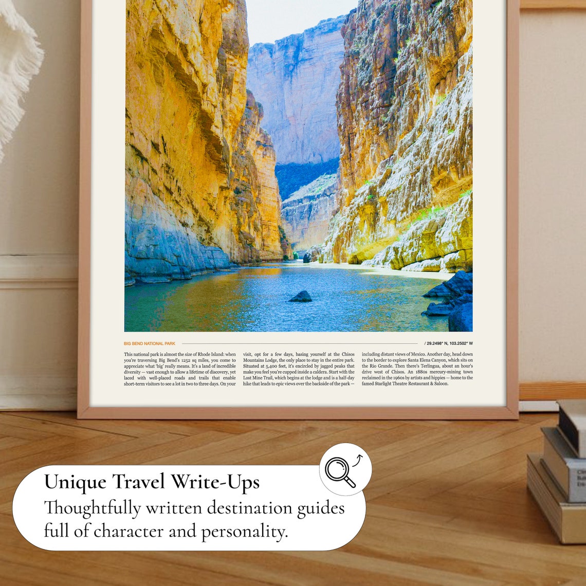 Big Bend National Park Santa Elena Canyon Texas River Photo Poster - Image 3