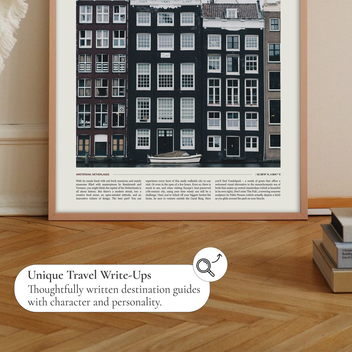 Amsterdam Travel Poster, Netherlands City Art - Image 2