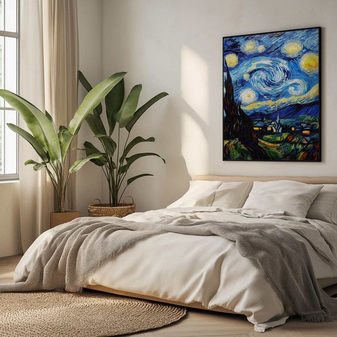 Starry Night Van Gogh Reproduction Classic Art Masterpiece Poster - Image 5