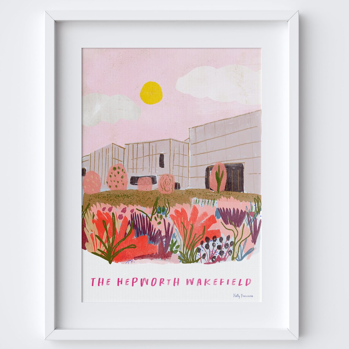 The Hepworth Wakefield, West Yorkshire Travel Poster