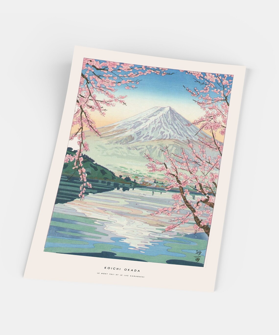 Mount Fuji and Lake Kawaguchi Travel Poster - Image 5