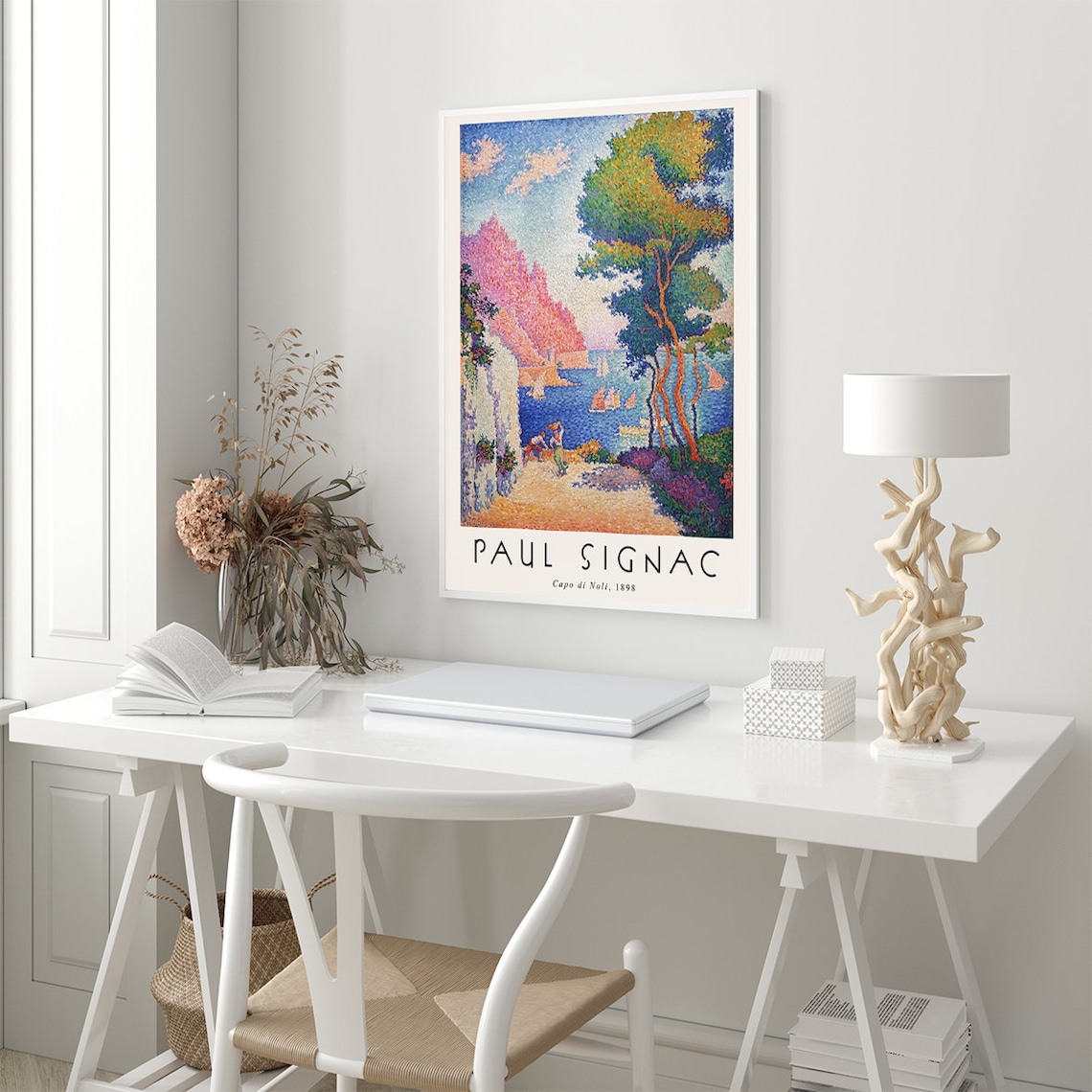 Signac Pointillism Nature Poster, Exhibition Art Print - Image 2