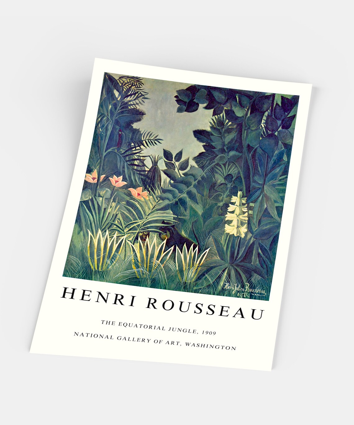 Douanier Rousseau Equatorial Jungle Art Print - Image 5