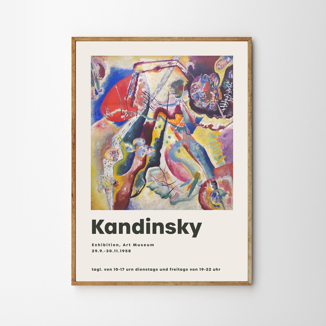 Kandinsky Red Spot Abstract Art Poster Print - Image 3