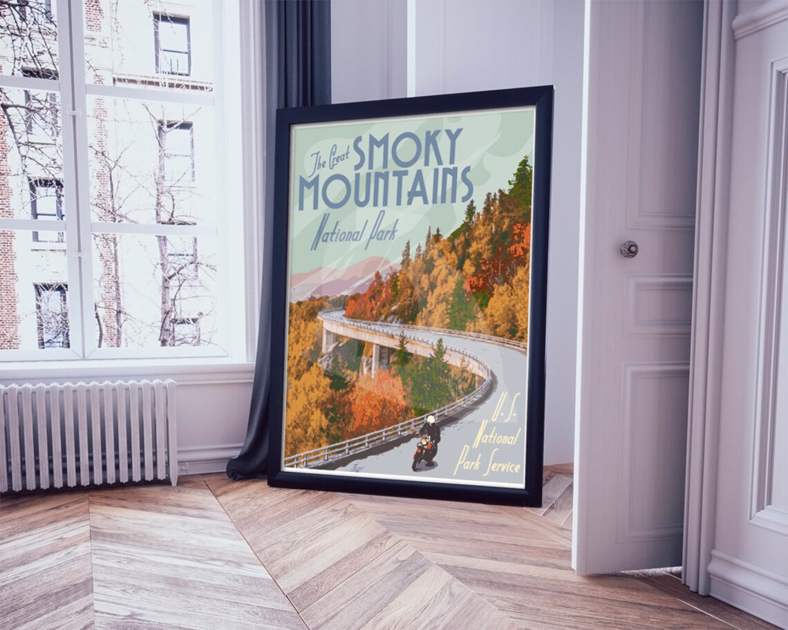 Great Smoky Mountains National Park Vintage Poster