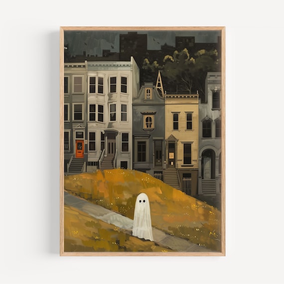 Alamo Square San Francisco Vintage Travel Poster