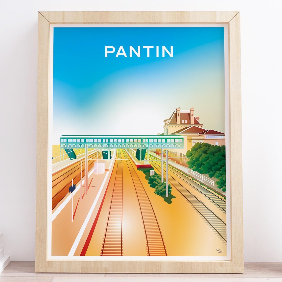 Pantin City Station Poster Print