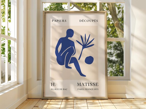 Henri Matisse Blue Nude Paper Cutout Paris 1955 Exhibition Poster