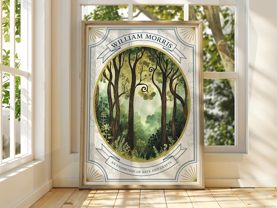 William Morris Arts And Crafts Autumn Woodland Forest Poster