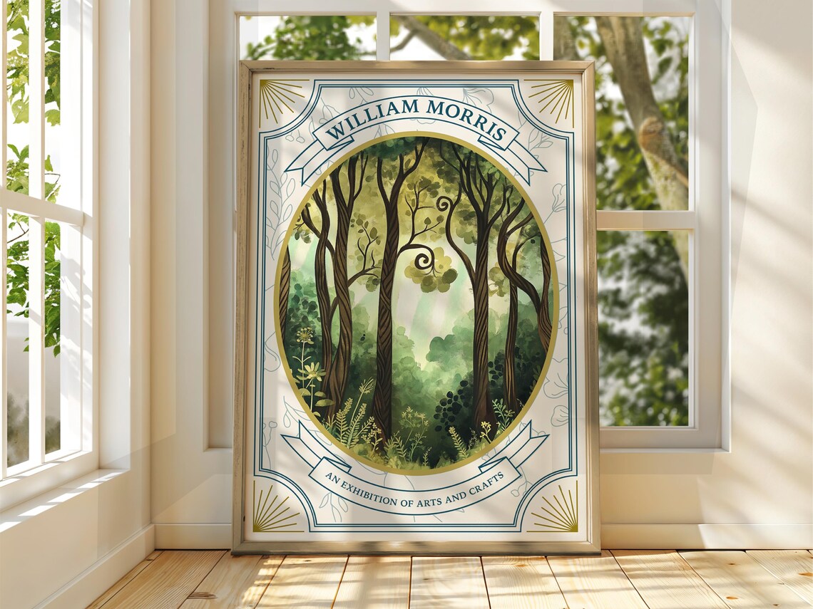 William Morris Arts And Crafts Autumn Woodland Forest Poster