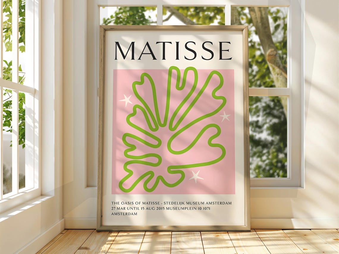 Henri Matisse Green Leaf Oasis Amsterdam Museum 2015 Art Poster