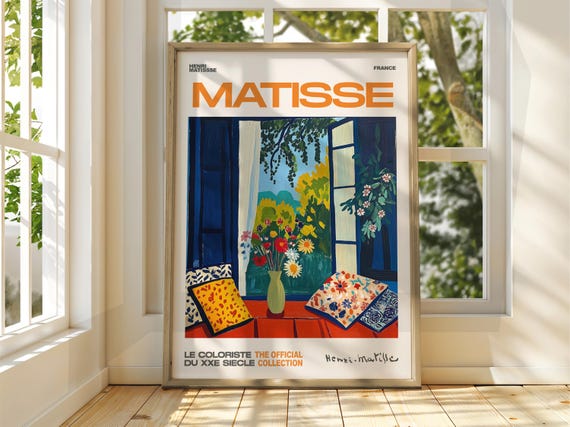 Henri Matisse Floral Patio Art Exhibition Print Gallery Classic Fauvism Painting