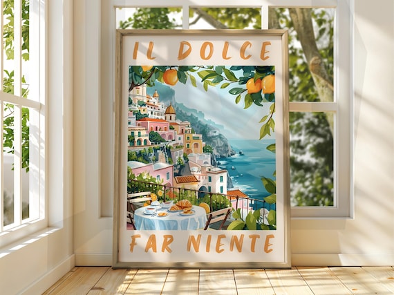 Henri Matisse Kitchen Poster, Amalfi Food Wall Art