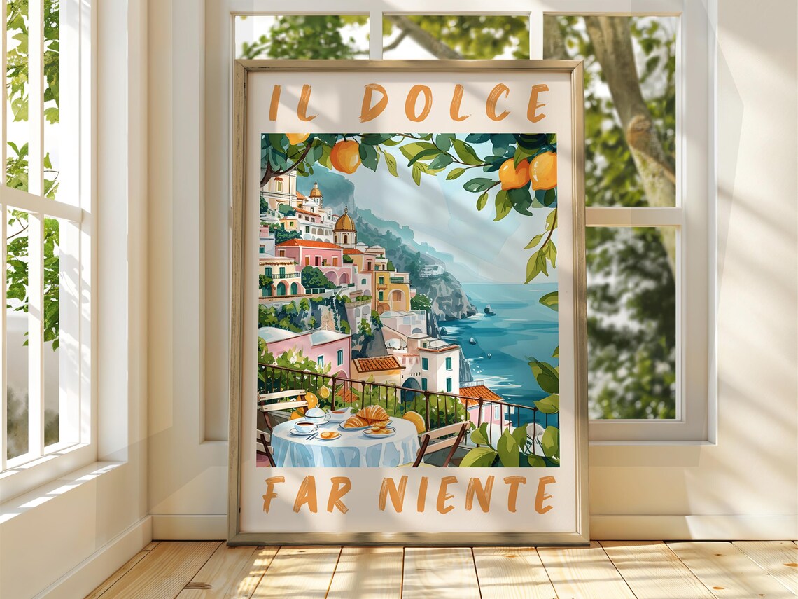 Henri Matisse Kitchen Poster, Amalfi Food Wall Art