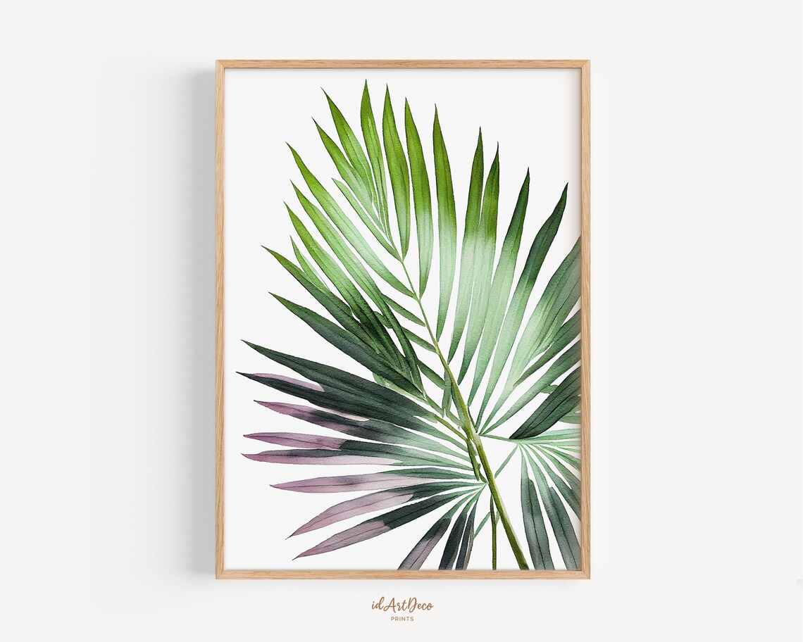 Palm Leaf Print Tropical Wall Art Tropical Palm Leaf Print Palm Botanical Art Palm Tree Art Palm Leaf Wall Art