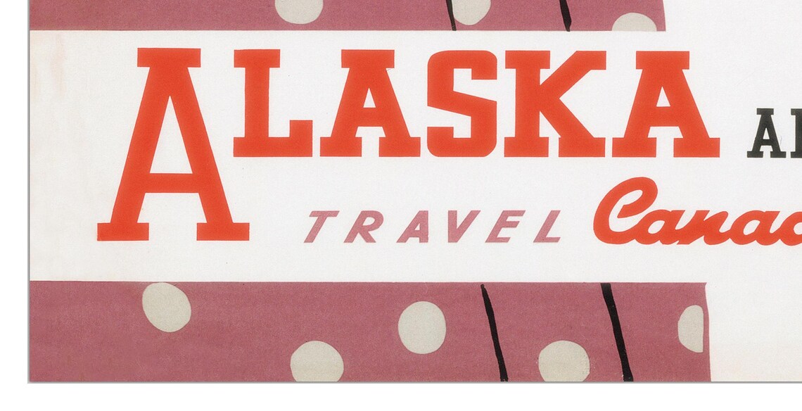 Alaska and the Yukon Travel Canadian Pacific Vintage Poster Art - Image 2