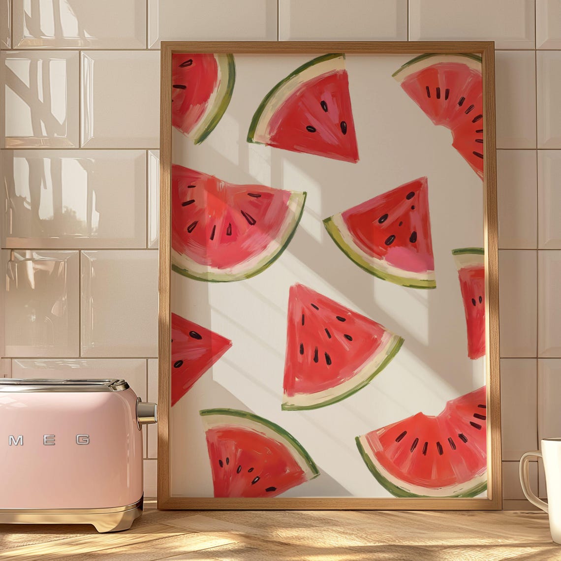 Vintage Watermelon Kitchen Art Print