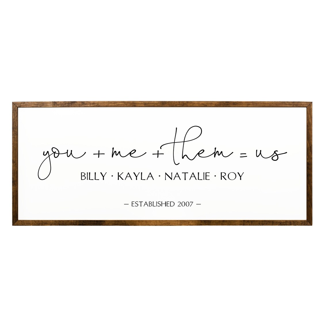 You Me Them Us Personalized Wall Art Print Gift - Image 2