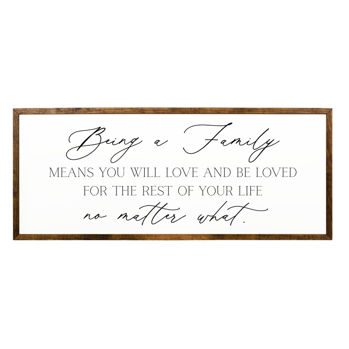 Being A Family Means Sign Living Room Wall Decor Sign For Living Room Family Wood Sign Family Sign Gather Wall Art Family Quote - Image 2