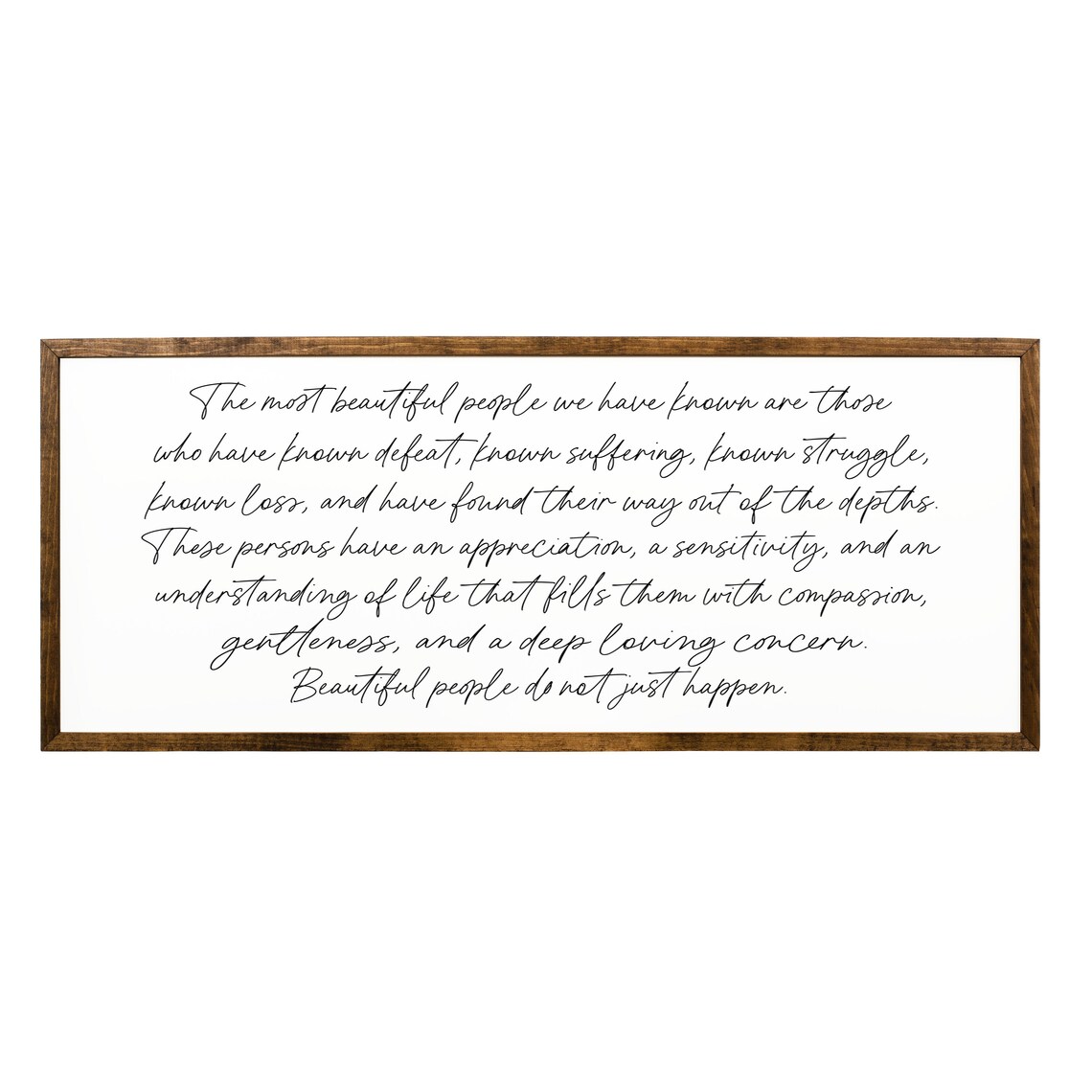 The Most Beautiful People Inspirational Quote Art Print - Image 2