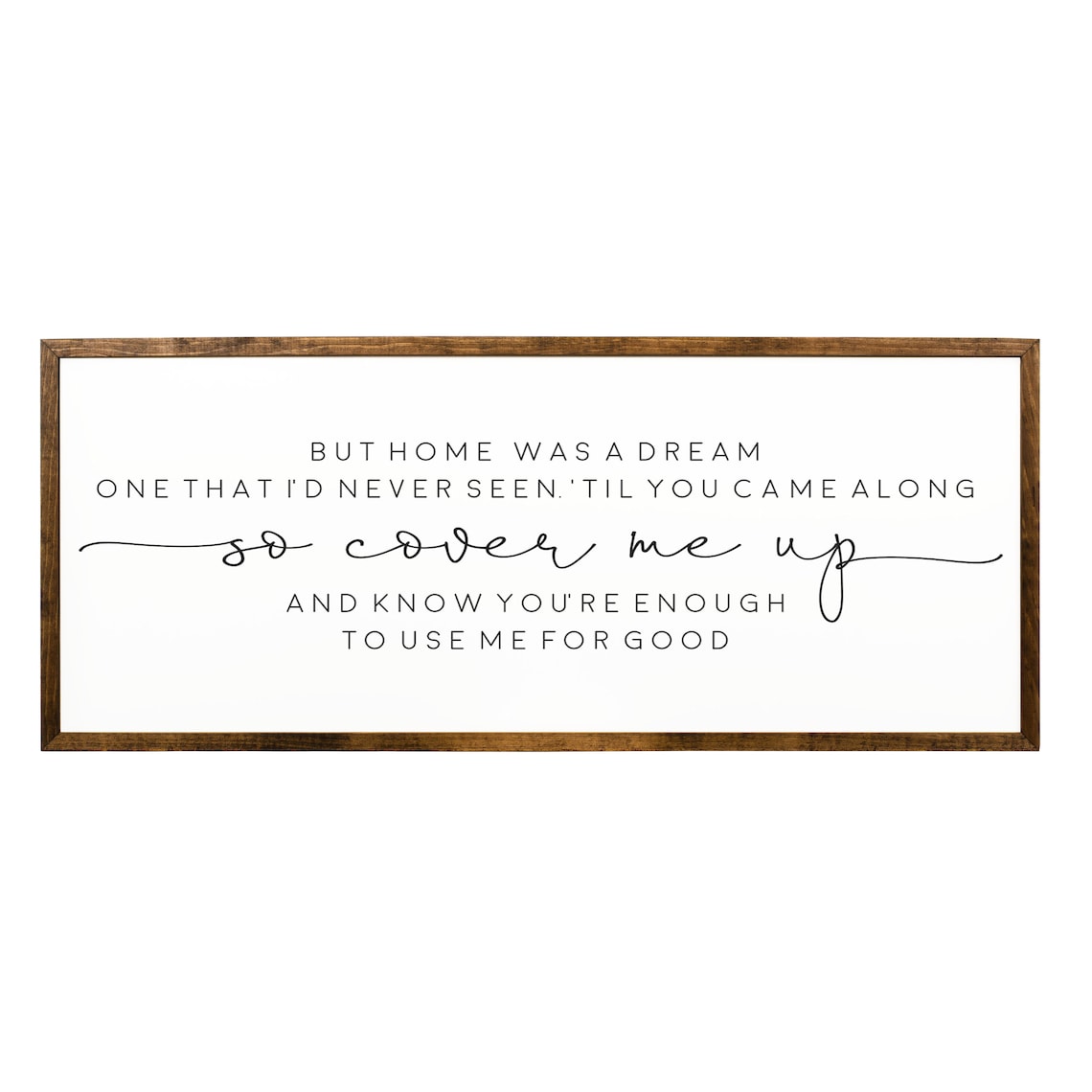 But Home Was A Dream Farmhouse Wood Sign Art Print - Image 2
