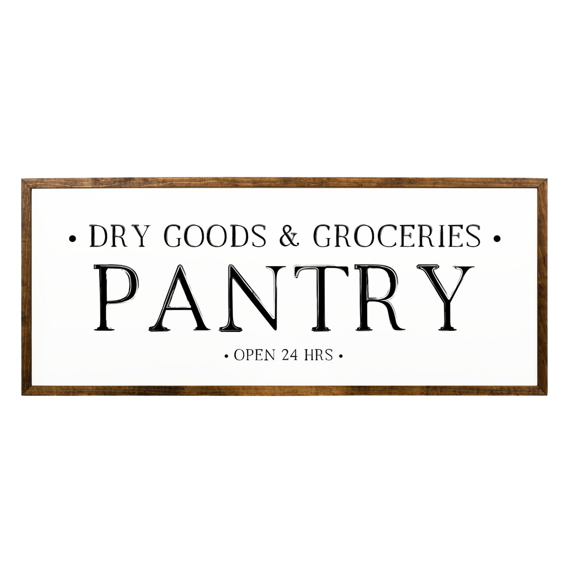 Pantry Dry Goods, Open 24hrs Farmhouse Poster Print - Image 2