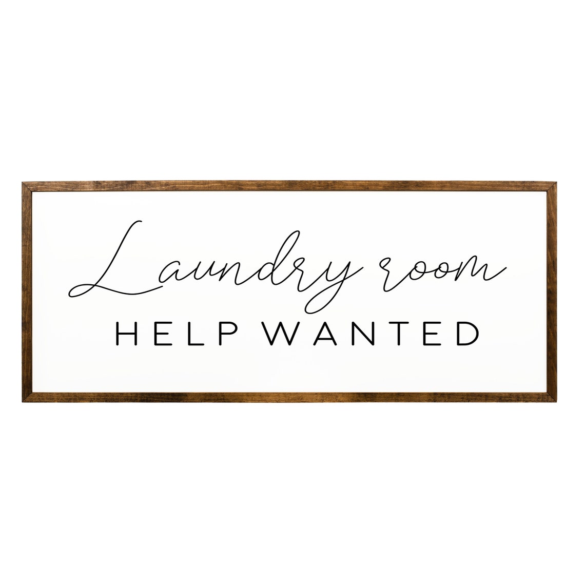 Laundry Room Help Wanted Funny Farmhouse Laundry Wall Sign Poster - Image 2