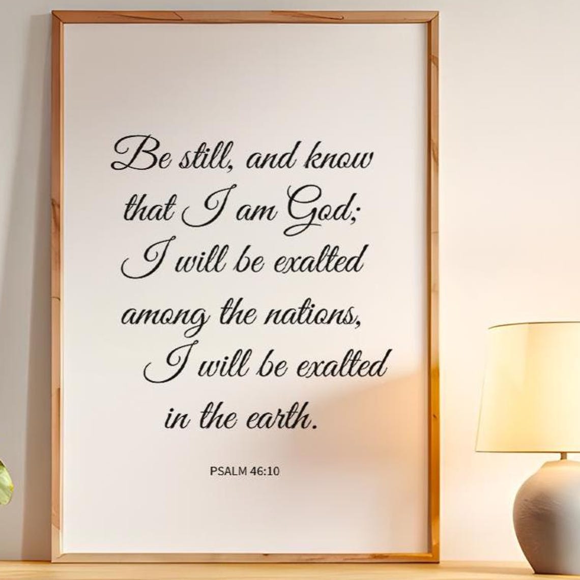 Psalm 46 10 Be Still and Know That I Am God Scripture Poster - Image 6