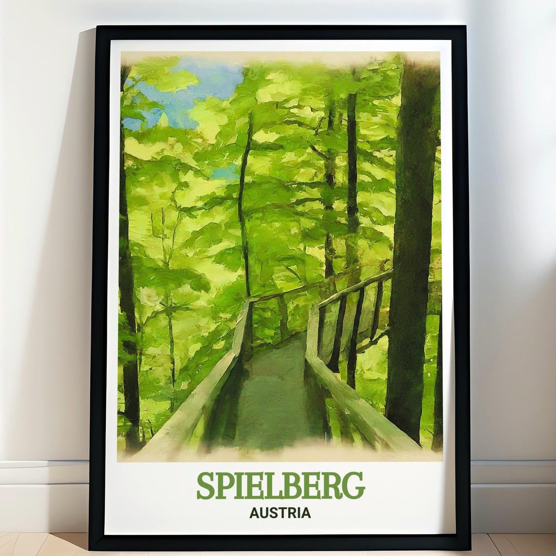 Spielberg Austria Forest Treetop Walkway Canopy Trail Poster