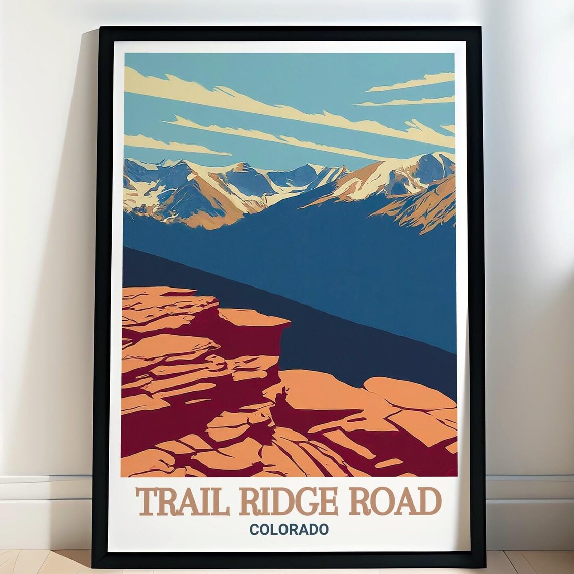 Trail Ridge Road Colorado Rocky Overlook Canyon Vista Poster
