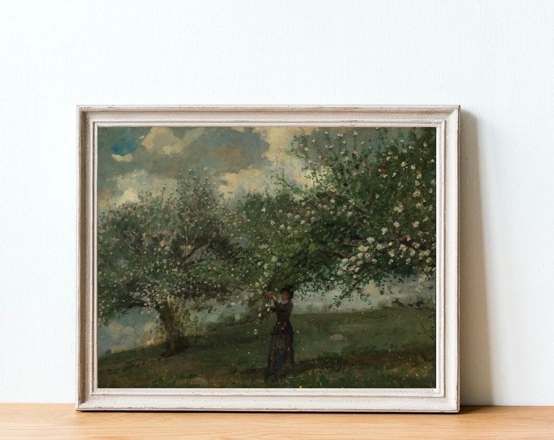 Spring Landscape - Vintage Farmhouse Art - Image 4