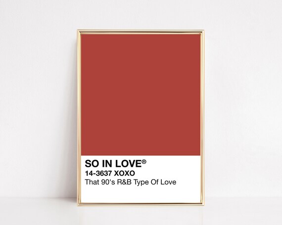 Valentines Day Decor Funny Valentines Day Red Color Block Print Valentines Day Wall Art Wall Art