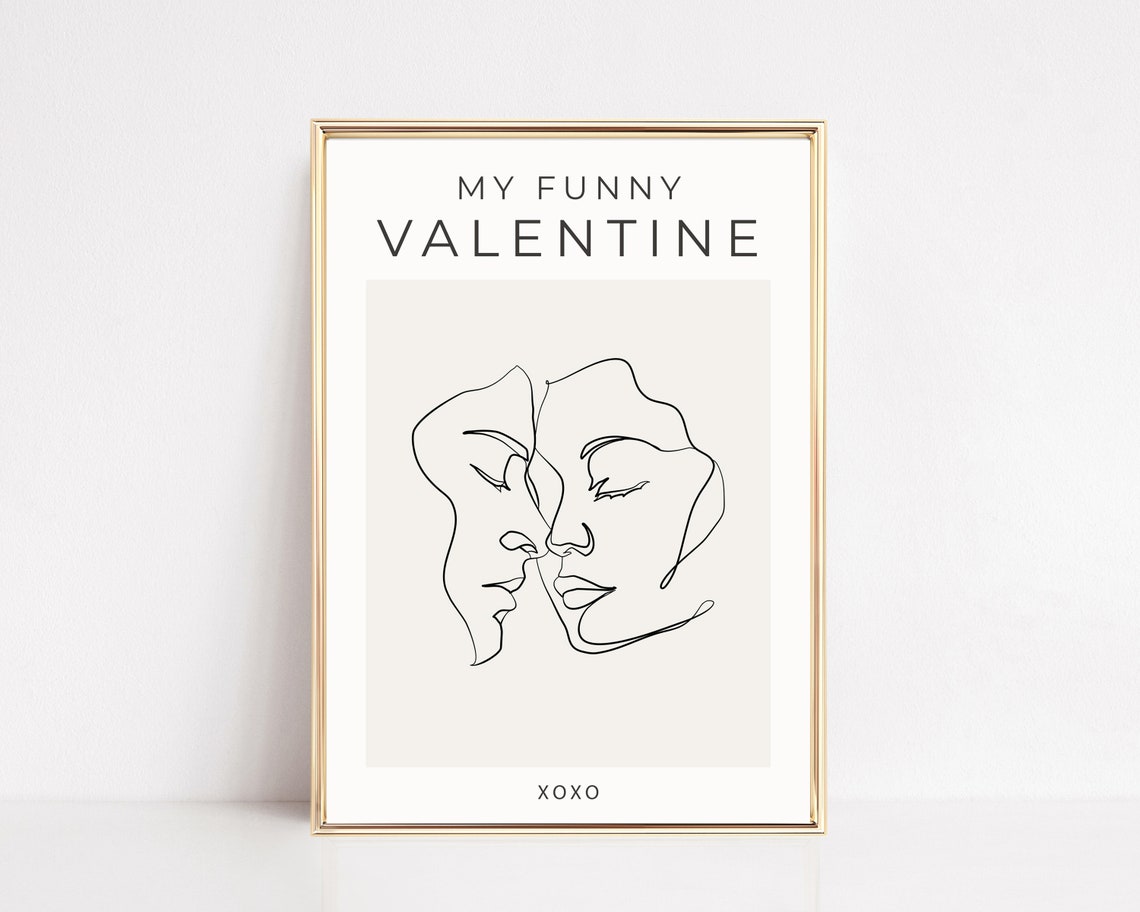 Valentines Day Decor Valentines Day Modern Valentines Art My Funny Valentine Wall Art