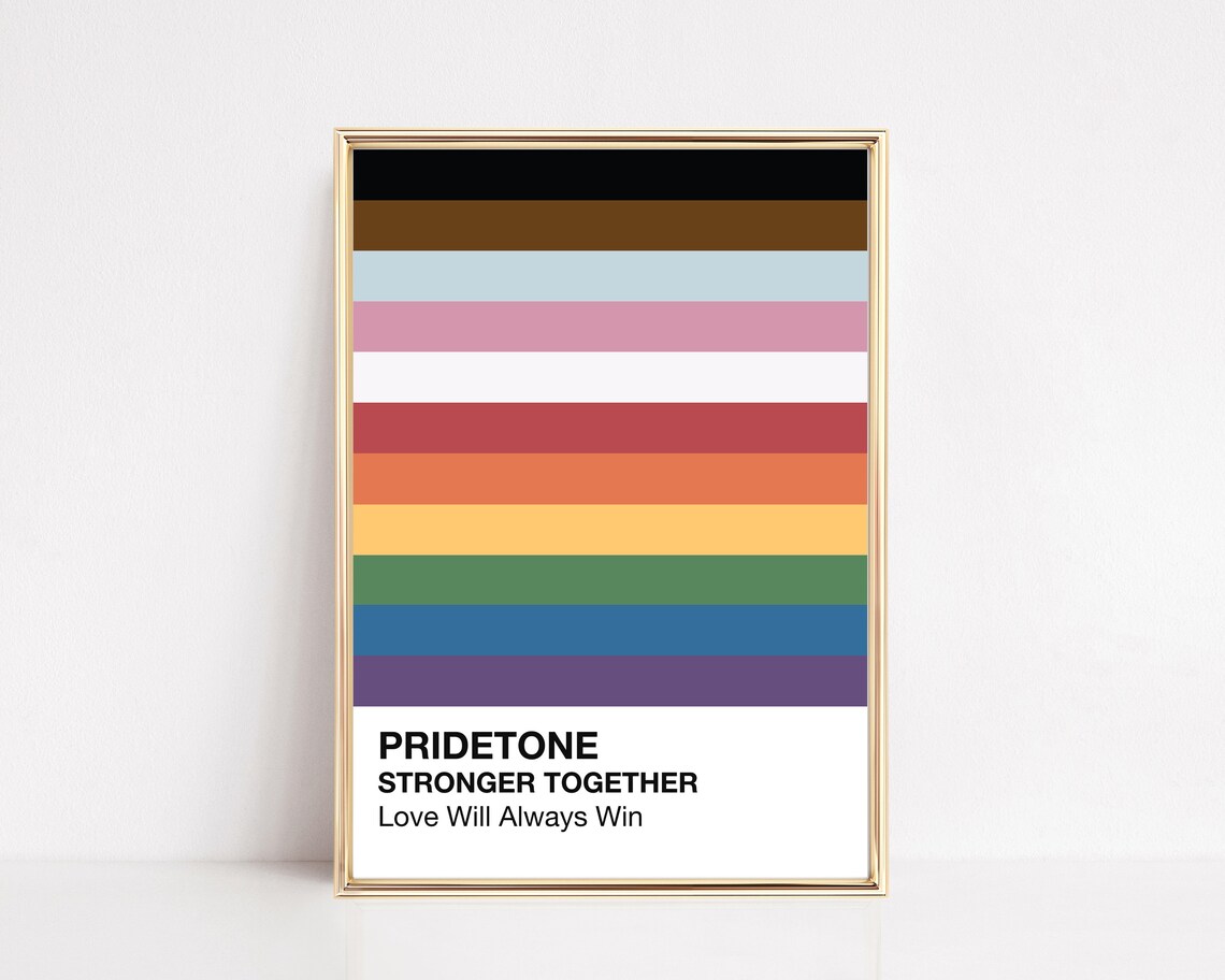 Pride Flag Art Print, Inclusive LGBTQ Decor - Image 2