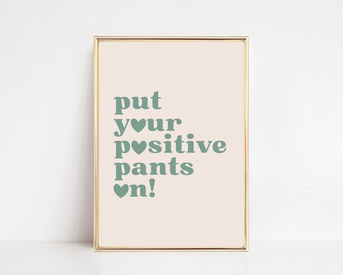 Affirmation Wall Art Aesthetic Sage Green Wall Art Trendy Wall Art Retro Print Manifestation Poster Wall Art