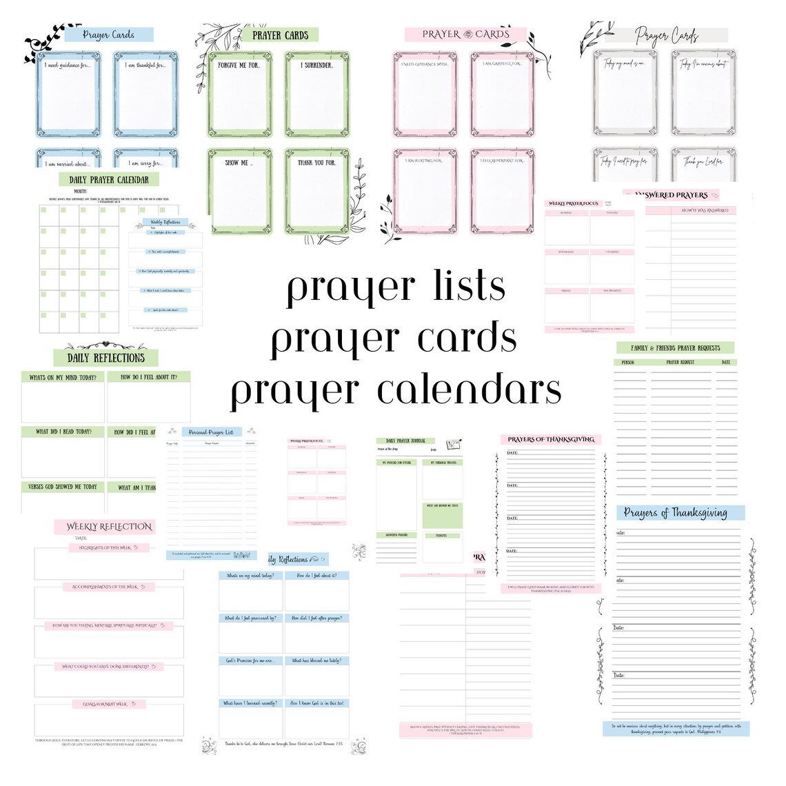 Prayer Journal and Bible Study Notebooking Pages - Image 2