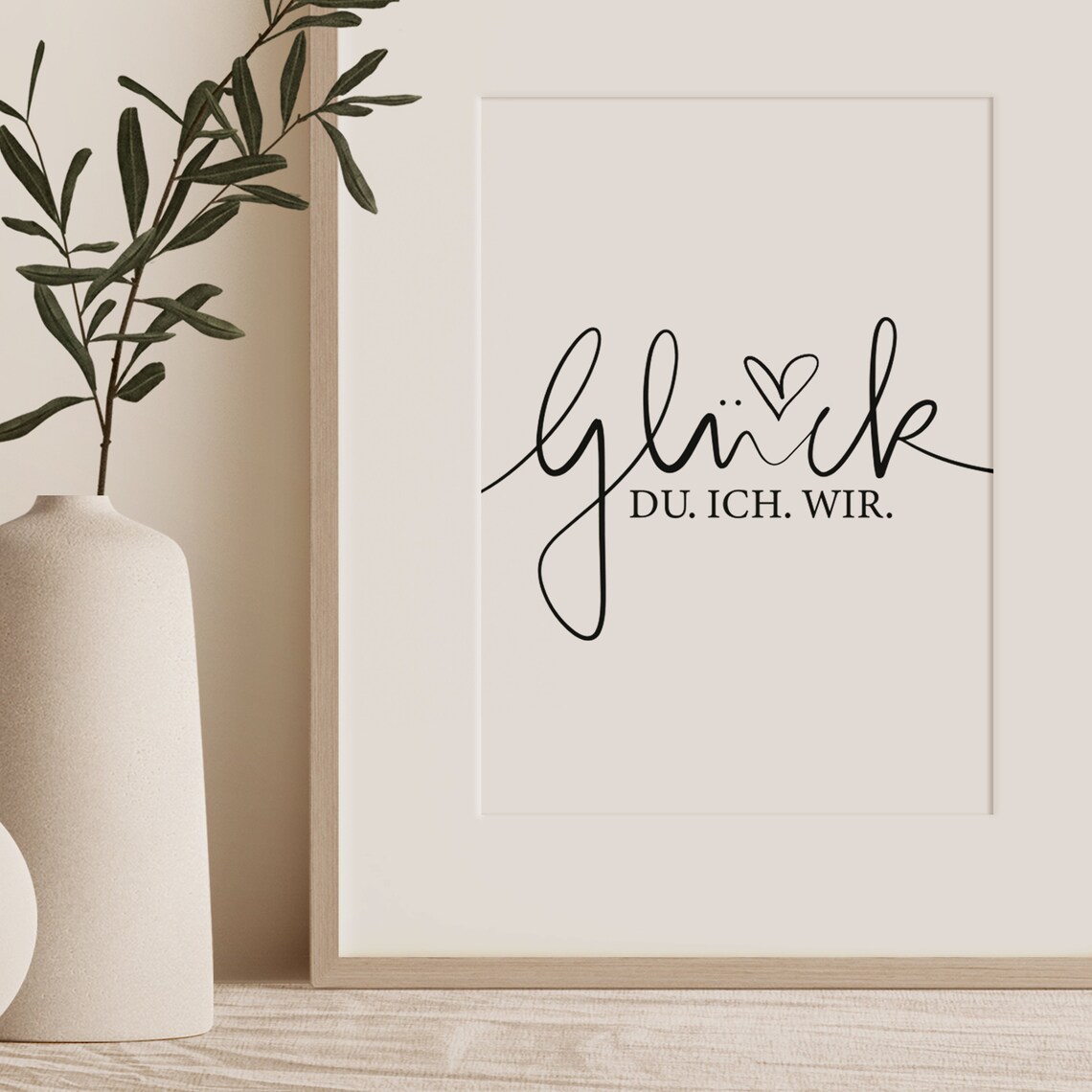 Glck Du Ich Wir German Typography Art Print - Image 3